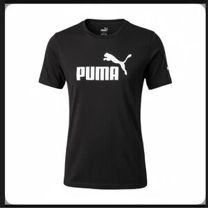 PUMA Men's Black Short Sleeve Tee